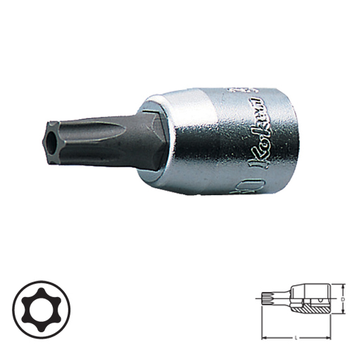 SKI - สกี จำหน่ายสินค้าหลากหลาย และคุณภาพดี | KOKEN 2025TH-28-T20H บ๊อกเดือยโผล่ท๊อก มีรู 1/4นิ้ว-T20H