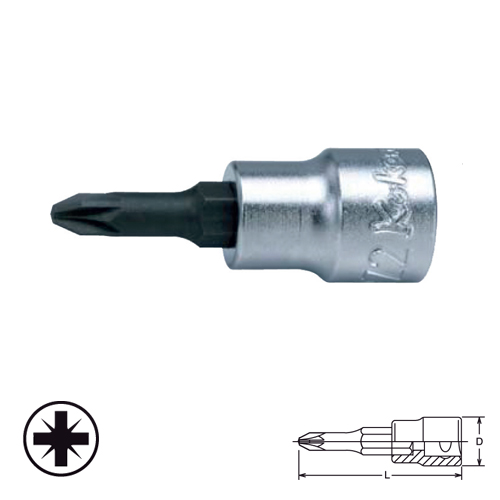 KOKEN 3000-50(PZ)-PZ2 บ๊อกเดือยโผล่ท๊อก ปากกาPOZI 3/8นิ้ว-PZ2