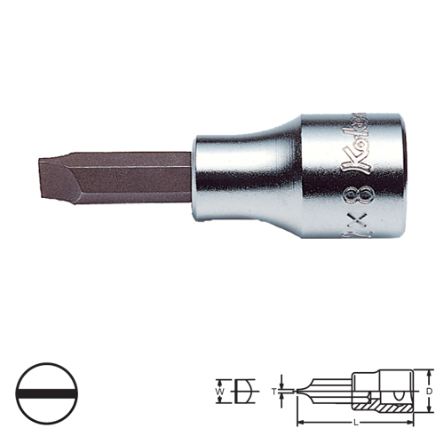 KOKEN 3005-60-10 บ๊อกเดือยโผล่ ปากแบน 3/8นิ้ว-60-10mm