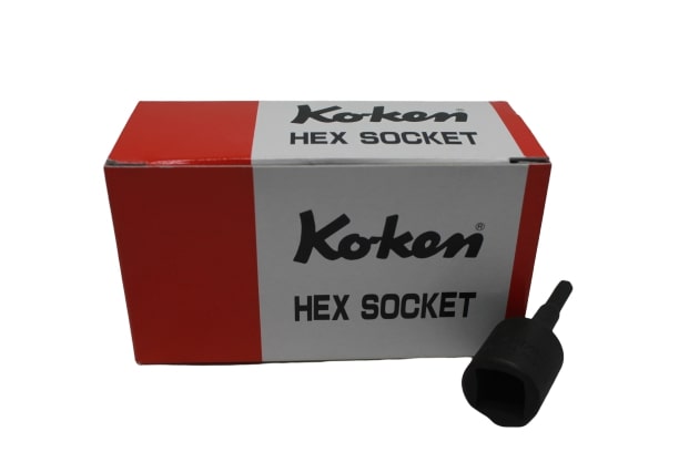KOKEN 4012M-60-5 บ๊อกเดือยโผล่ดำ 6P-1/2นิ้ว-60-5mm.