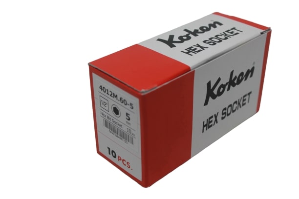 KOKEN 4012M-60-5 บ๊อกเดือยโผล่ดำ 6P-1/2นิ้ว-60-5mm.