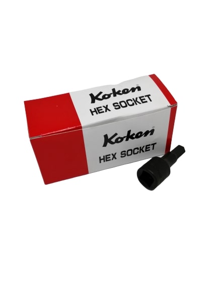 KOKEN 4012M-60-10 บ๊อกเดือยโผล่ดำ 6P-1/2นิ้ว-60-10mm.