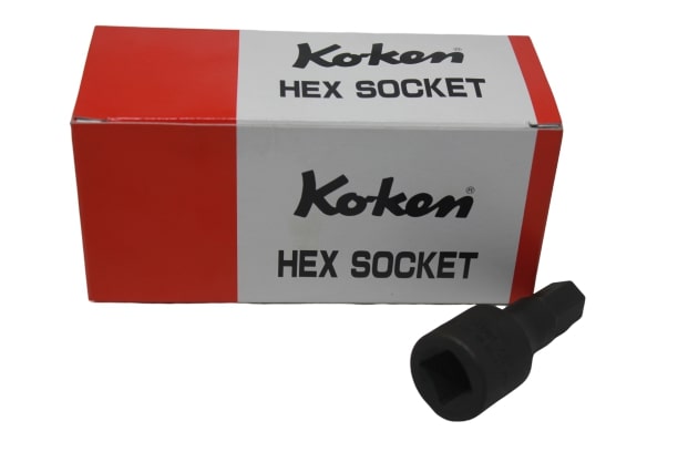 KOKEN 4012M-60-12 บ๊อกเดือยโผล่ดำ 6P-1/2นิ้ว-60-12mm.