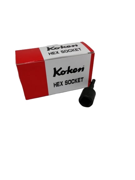 KOKEN 4012M-60-14 บ๊อกเดือยโผล่ดำ 6P-1/2นิ้ว-60-14mm.