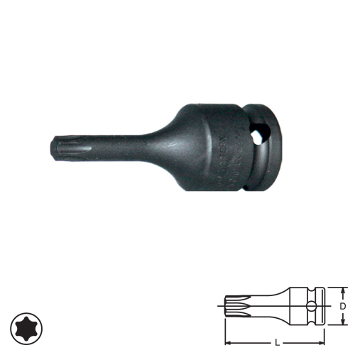 SKI - สกี จำหน่ายสินค้าหลากหลาย และคุณภาพดี | KOKEN 13026-50-T27 บ๊อกเดือยโผล่ลม ท๊อกซ์ 3/8นิ้ว-50-T27