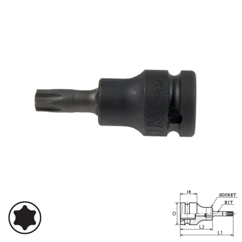 KOKEN 14025-60-T55 บ๊อกเดือยโผล่ลม ท๊อก 1/2นิ้ว-60-T55