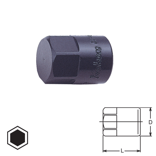 SKI - สกี จำหน่ายสินค้าหลากหลาย และคุณภาพดี | KOKEN 3012M-25-17 บ๊อกเดือยโผล่ 6P-3/8นิ้ว-25-17mm.