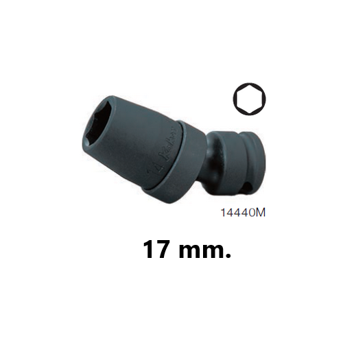 SKI - สกี จำหน่ายสินค้าหลากหลาย และคุณภาพดี | KOKEN 14440M-17 ลูกบ๊อกลม ข้ออ่อน 1/2นิ้ว-6P-17mm.