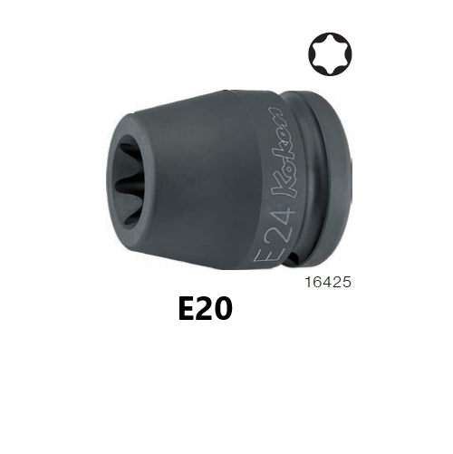 KOKEN 16425-E20 ลูกบ๊อกลม ท๊อกสั้น 3/4นิ้ว-50-E20