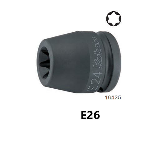 KOKEN 16425-E26 ลูกบ๊อกลม ท๊อกสั้น 3/4นิ้ว-50-E26