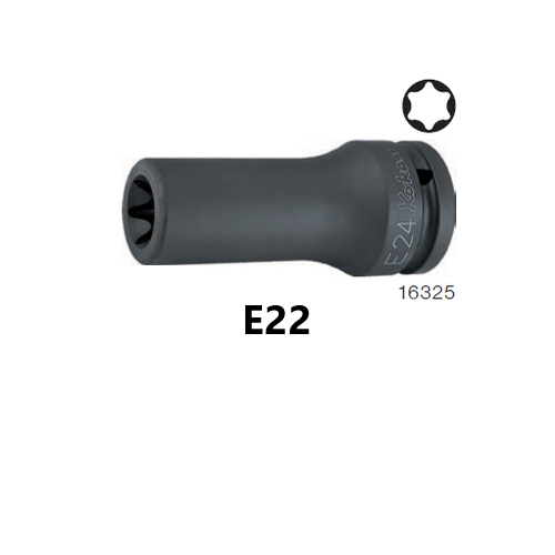 KOKEN 16325-E22 ลูกบ๊อกลม ท๊อกยาว 3/4นิ้ว-100-E22