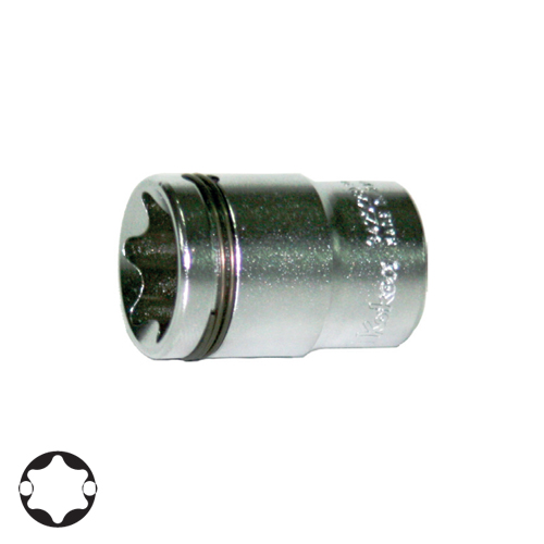 SKI - สกี จำหน่ายสินค้าหลากหลาย และคุณภาพดี | KOKEN 3425-2B-E16 ลูกบ๊อกซ์ ท๊อกซ์ Nut Grip 3/8นิ้ว-E16