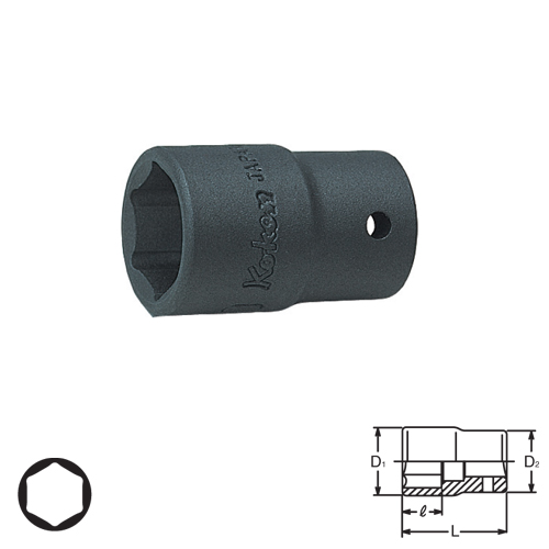 SKI - สกี จำหน่ายสินค้าหลากหลาย และคุณภาพดี | KOKEN 22400M-8 ลูกบ๊อกไฟฟ้า 1/4นิ้ว-6P-8mm.