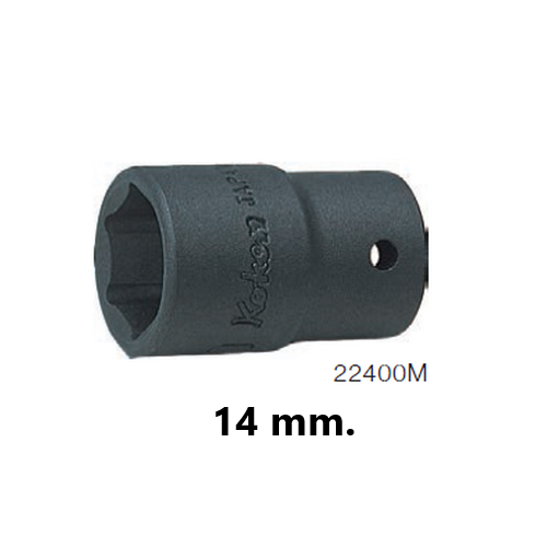 KOKEN 22400M-14 ลูกบ๊อกไฟฟ้า 1/4นิ้ว-6P-14mm.