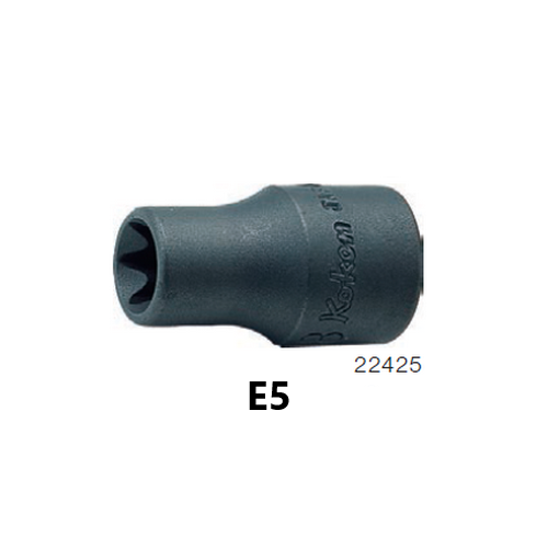 KOKEN 22425-E5 ลูกบ๊อกไฟฟ้า ท๊อกซ์ 1/4นิ้ว-E5
