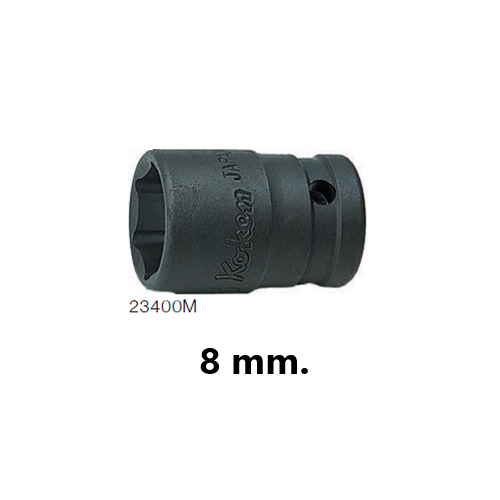 KOKEN 23400M-8 ลูกบ๊อกอินดัสเตรียล 3/8นิ้ว-6P-8mm.