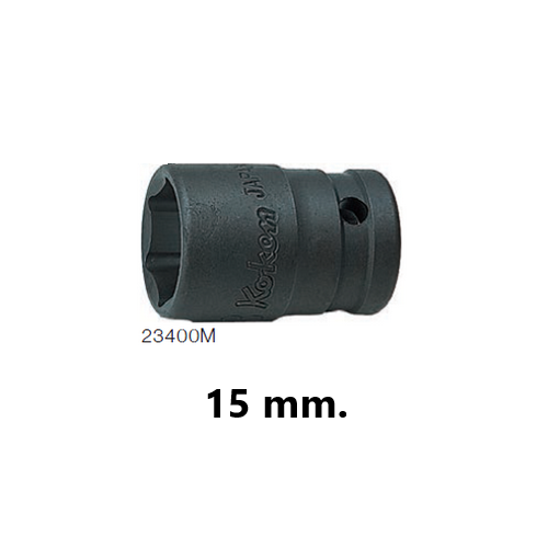 SKI - สกี จำหน่ายสินค้าหลากหลาย และคุณภาพดี | KOKEN 23400M-15 ลูกบ๊อกอินดัสเตรียล 3/8นิ้ว-6P-15mm.