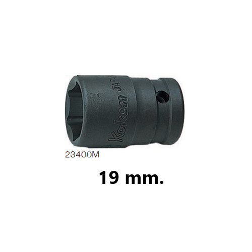 SKI - สกี จำหน่ายสินค้าหลากหลาย และคุณภาพดี | KOKEN 23400M-19 ลูกบ๊อกอินดัสเตรียล 3/8นิ้ว-6P-19mm.