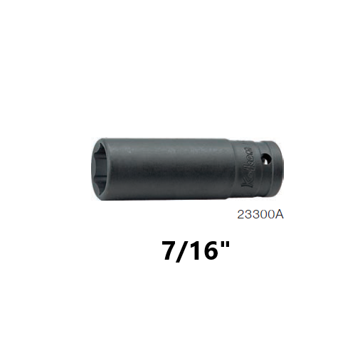 SKI - สกี จำหน่ายสินค้าหลากหลาย และคุณภาพดี | KOKEN 23300A-7/16 ลูกบ๊อกอินดัสเตรียล ยาว 3/8นิ้ว-6P-7/16นิ้ว