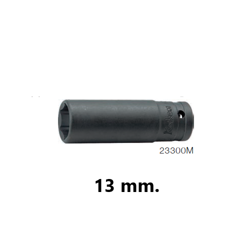 KOKEN 23300M-13 ลูกบ๊อกอินดัสเตรียล ยาว 3/8นิ้ว-6P-13mm.