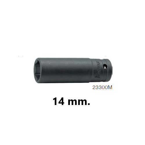 SKI - สกี จำหน่ายสินค้าหลากหลาย และคุณภาพดี | KOKEN 23300M-14 ลูกบ๊อกอินดัสเตรียล ยาว 3/8นิ้ว-6P-14mm.