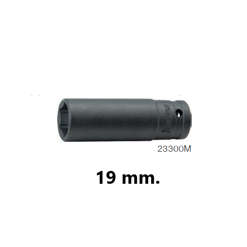 SKI - สกี จำหน่ายสินค้าหลากหลาย และคุณภาพดี | KOKEN 23300M-19 ลูกบ๊อกอินดัสเตรียล ยาว 3/8นิ้ว-6P-19mm.