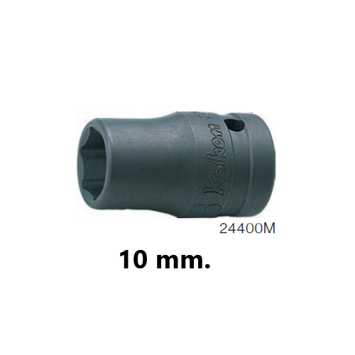 KOKEN 24400M-10 ลูกบ๊อกอินดัสเตรียล สั้น 1/2นิ้ว-6P-10mm