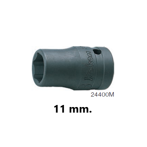 SKI - สกี จำหน่ายสินค้าหลากหลาย และคุณภาพดี | KOKEN 24400M-11 ลูกบ๊อกอินดัสเตรียล สั้น 1/2นิ้ว-6P-11mm