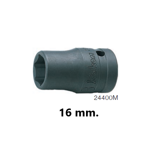 SKI - สกี จำหน่ายสินค้าหลากหลาย และคุณภาพดี | KOKEN 24400M-16 ลูกบ๊อกอินดัสเตรียล สั้น 1/2นิ้ว-6P-16mm