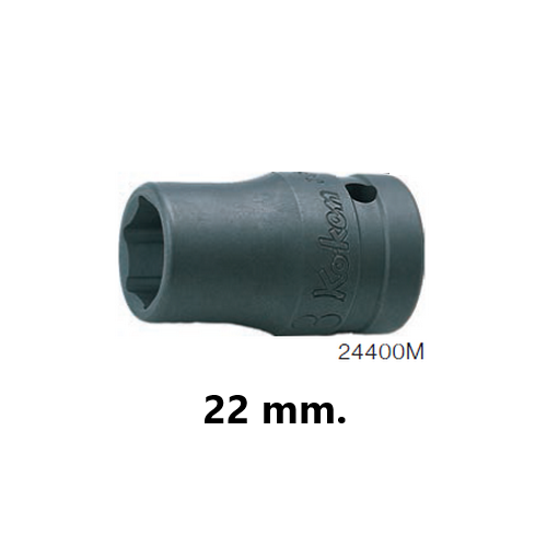 KOKEN 24400M-21 ลูกบ๊อกอินดัสเตรียล สั้น 1/2นิ้ว-6P-21mm