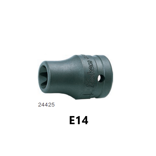 SKI - สกี จำหน่ายสินค้าหลากหลาย และคุณภาพดี | KOKEN 24425-E14 ลูกบ๊อกอินดัสเตรียล สั้น ท๊อกซ์ 1/2นิ้ว-E14