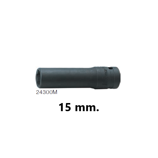 SKI - สกี จำหน่ายสินค้าหลากหลาย และคุณภาพดี | KOKEN 24300M-15 ลูกบ๊อกอินดัสเตรียล ยาว 1/2นิ้ว-6P-15mm