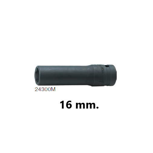 KOKEN 24300M-16 ลูกบ๊อกอินดัสเตรียล ยาว 1/2นิ้ว-6P-16mm