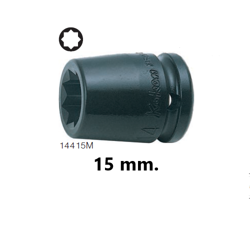 SKI - สกี จำหน่ายสินค้าหลากหลาย และคุณภาพดี | KOKEN 14415M-15 ลูกบ๊อกลม 1/2นิ้ว-8P-15