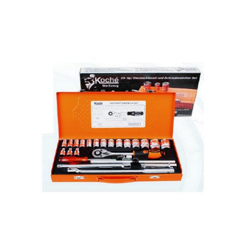 SKI - สกี จำหน่ายสินค้าหลากหลาย และคุณภาพดี | KOCHE บ๊อกชุด 1/2-6p-25ตัวชุด(8-32mm.)