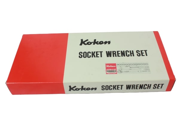 KOKEN 4250HM+C บ๊อกชุด 1/2-6P-19 ชิ้น (มิล) ในกล่องเหล็ก