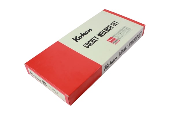 KOKEN 4250HM+C บ๊อกชุด 1/2-6P-19 ชิ้น (มิล) ในกล่องเหล็ก