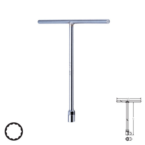 SKI - สกี จำหน่ายสินค้าหลากหลาย และคุณภาพดี | KOKEN 104M-05-12 บ๊อกตัวที 12 เหลี่ยม 12mm.