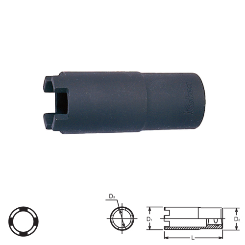 KOKEN 4122-41.5 บ๊อกสี่เขี้ยว สำหรับหัวฉีดเครื่องยนต์ดีเซล 1/2นิ้ว-41.5mm.