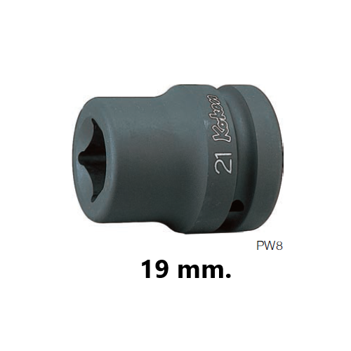 SKI - สกี จำหน่ายสินค้าหลากหลาย และคุณภาพดี | KOKEN PW8-19 ลูกบ๊อกลม ถอดล้อหลัง รถบรรทุก 1นิ้ว-19mm