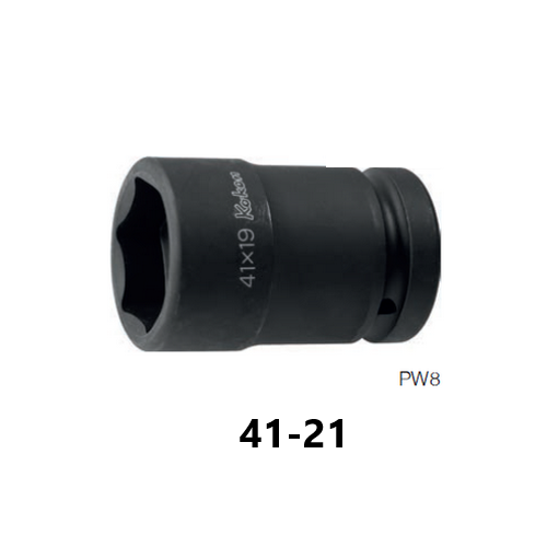 KOKEN PW8-2-41x21 ลูกบ๊อกลม 2หัว ขอบบางถอดล้อรถบรรทุก 1นิ้ว-41x21mm