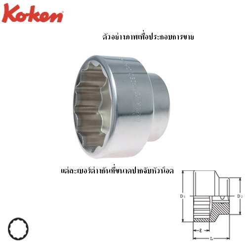 SKI - สกี จำหน่ายสินค้าหลากหลาย และคุณภาพดี | KOKEN 6405A-MV ลูกบ๊อก 3/4นิ้ว สำหรับถอดดุมล้อ