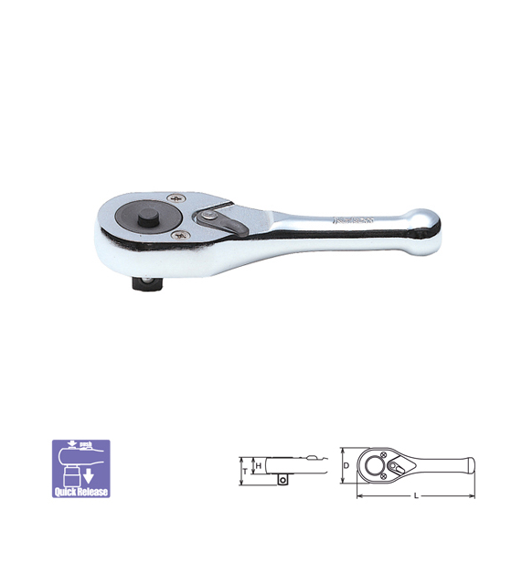 SKI - สกี จำหน่ายสินค้าหลากหลาย และคุณภาพดี | KOKEN 3749SB-3/8 ด้ามฟรี 3/8นิ้ว-4.1/2นิ้ว กดปุ่ม ด้ามเรียบ (110mm)