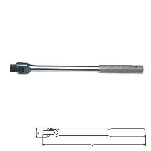 KOKEN 6768N-24 ด้ามบ๊อก 3/4นิ้ว-24นิ้ว ด้ามเหล็กกลิ้งลาย (600mm)
