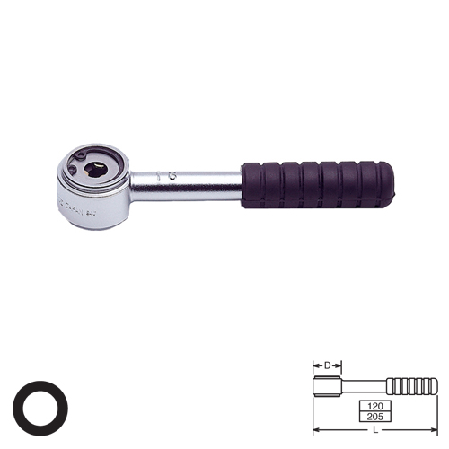 SKI - สกี จำหน่ายสินค้าหลากหลาย และคุณภาพดี | KOKEN 141S-8 ด้ามถอด-ใส่ สตัด 120-8 มิล ด้ามยางสั้น