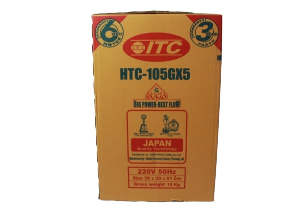 ITC HTC-105GX5 80W 3/4นิ้ว เครื่องปั๊มน้ำอัตโนมัติ