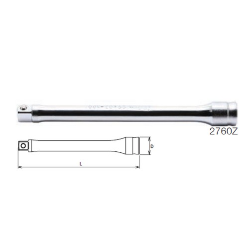 KOKEN 2760Z ข้อต่อ รุ่นแชด 1/4นิ้ว-150