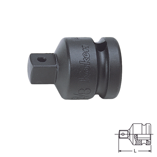 SKI - สกี จำหน่ายสินค้าหลากหลาย และคุณภาพดี | KOKEN 14433A-B ข้อลดลม 1/2นิ้ว 3/8 รุ่นB แบบลูกปืน