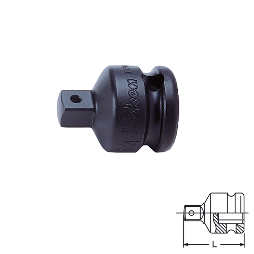 SKI - สกี จำหน่ายสินค้าหลากหลาย และคุณภาพดี | KOKEN 13322A-B ข้อลดลม ขนาด 3/8นิ้ว --> 1/4นิ้ว รุ่น B แบบลูกปืน