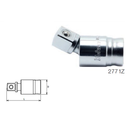 SKI - สกี จำหน่ายสินค้าหลากหลาย และคุณภาพดี | KOKEN 2771Z ข้ออ่อน รุ่นแชด ขนาด 1/4นิ้ว